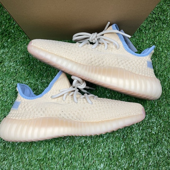 New in box adidas Yeezy 350 v2 Linen men’s size 6.5 US - Picture 6 of 7